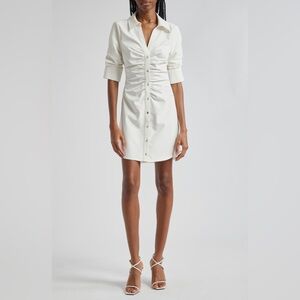 Cinq a sept elina gathered shirt dress